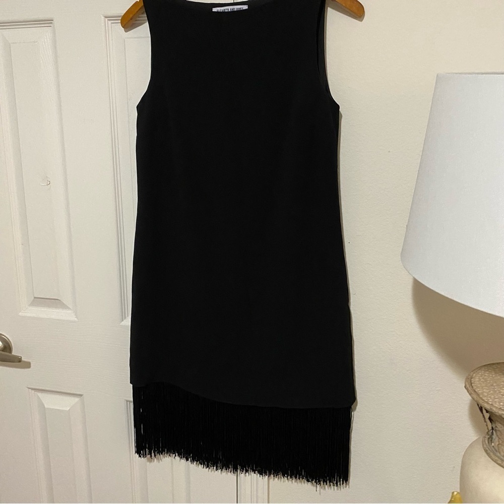 Elizabeth And James Ekon Fringe Hem Dress SZ 0